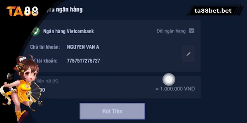 Các bước rút tiền TA88 trên đa phương tiện an toàn