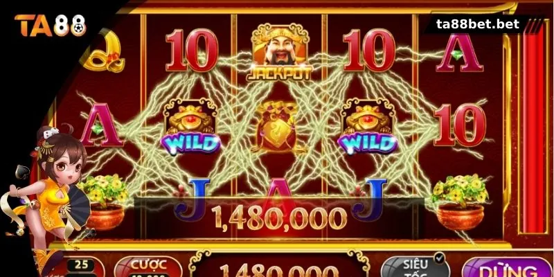 Game Nổ Hũ Thần Tài có 5 trục xoay